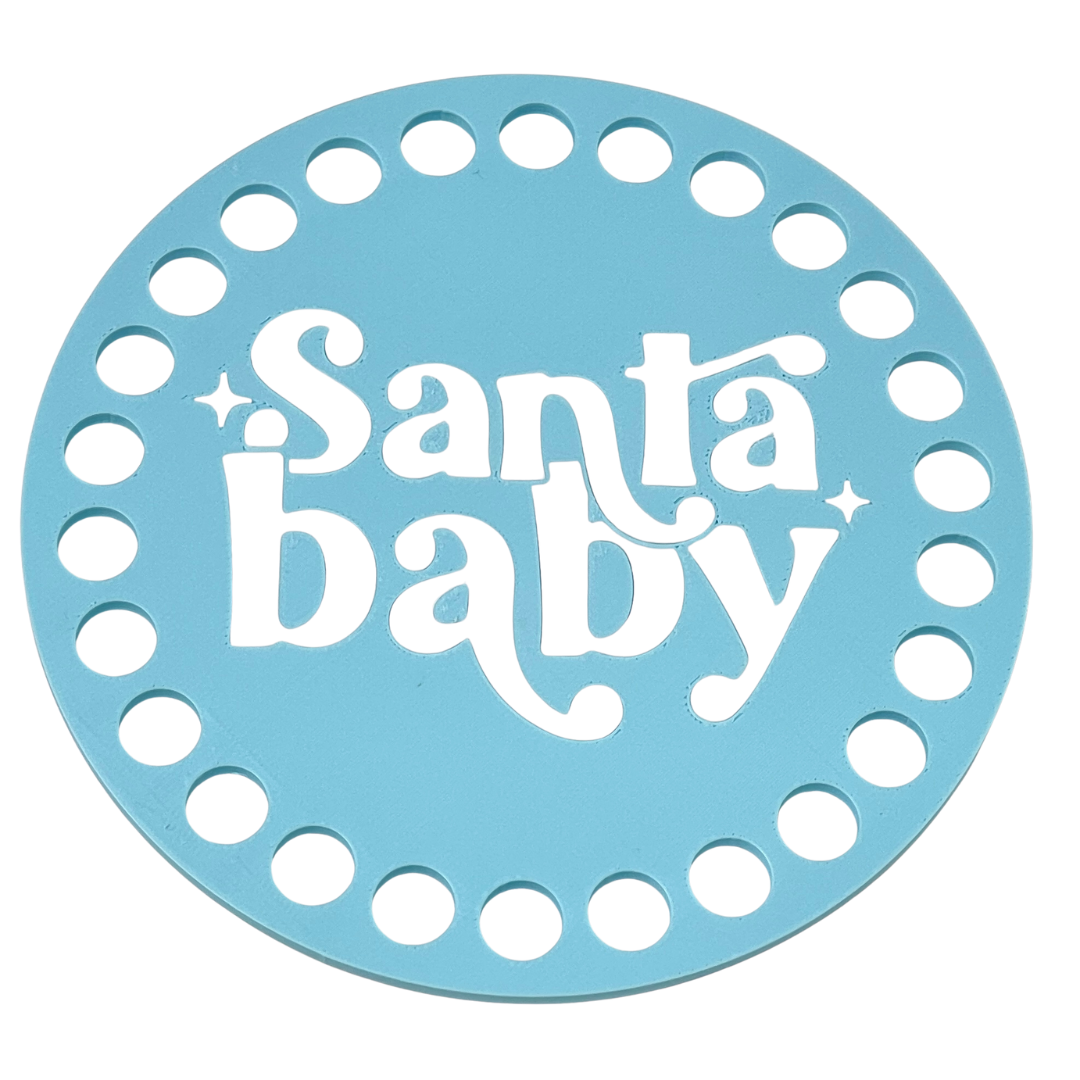 Santa Baby Base for Crochet and Basket Coiling 5-inch