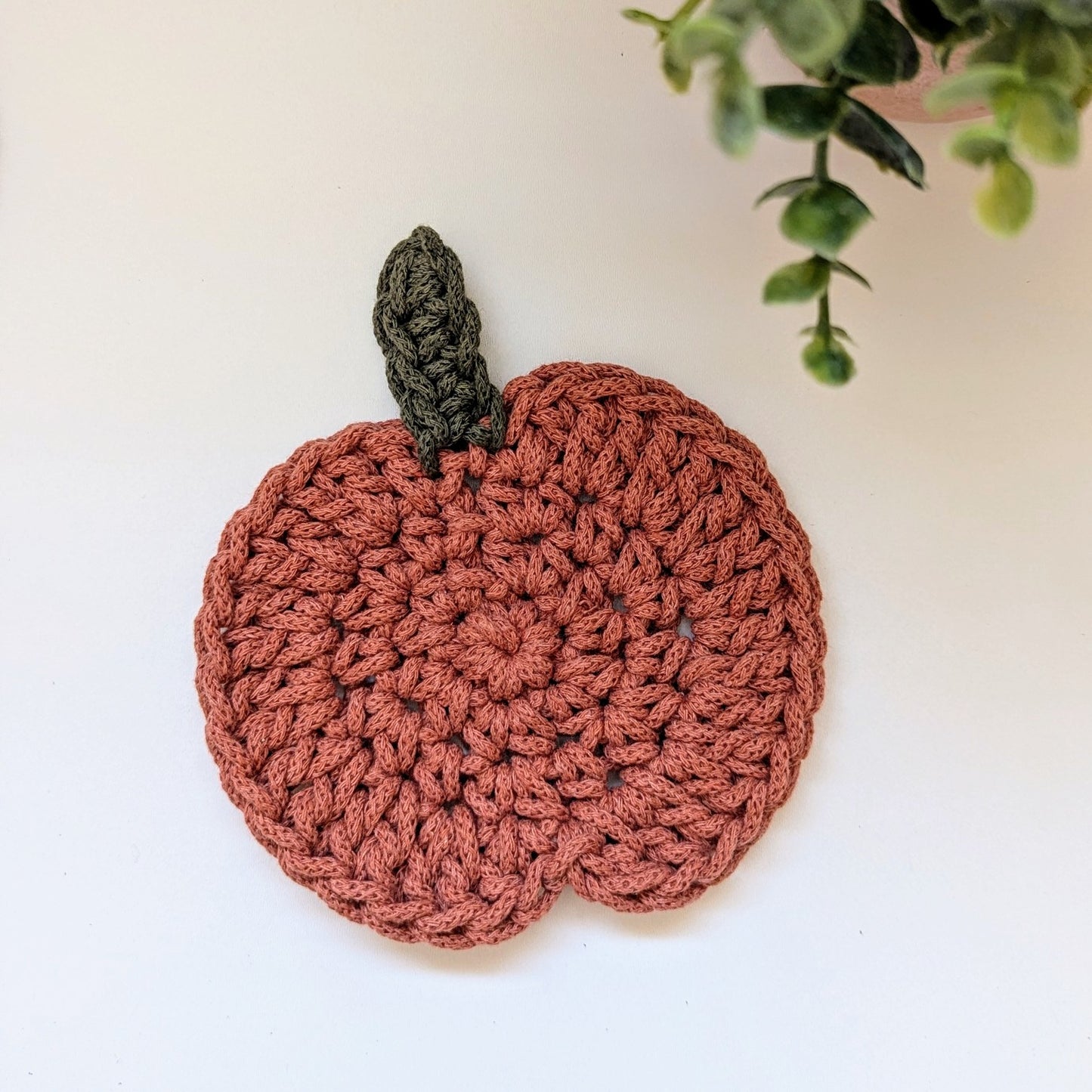 Crochet Pumpkin Coaster
