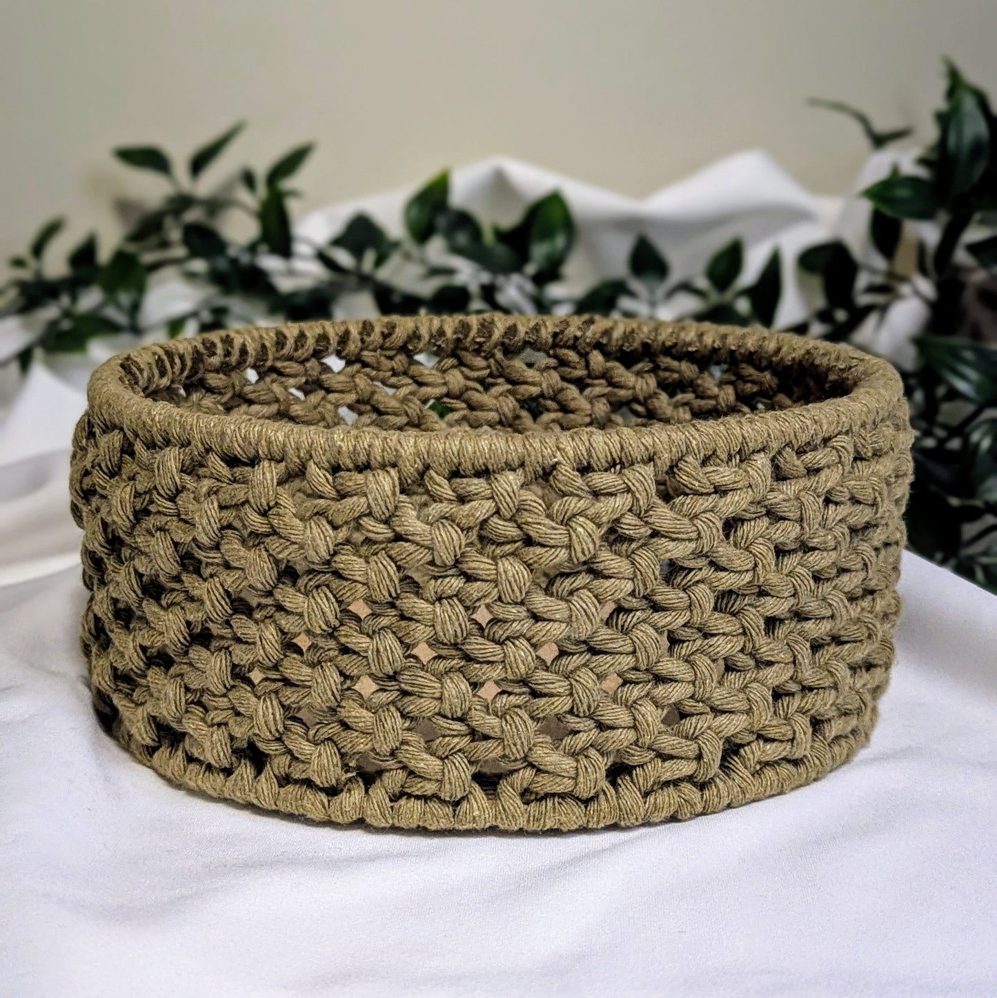 Square Knot Macrame Basket DIY Kit