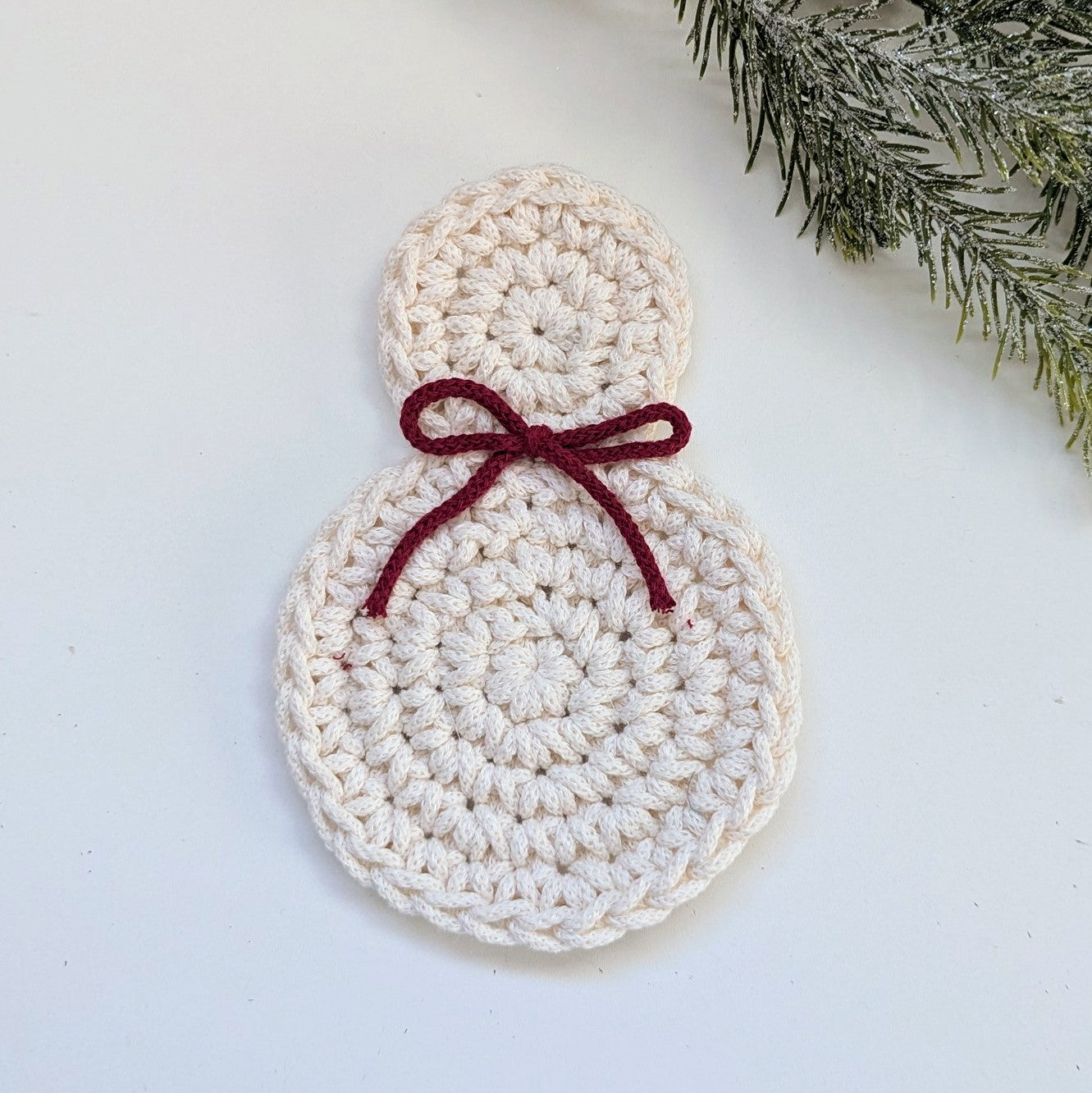 Crochet Holiday Coaster | Made To Order