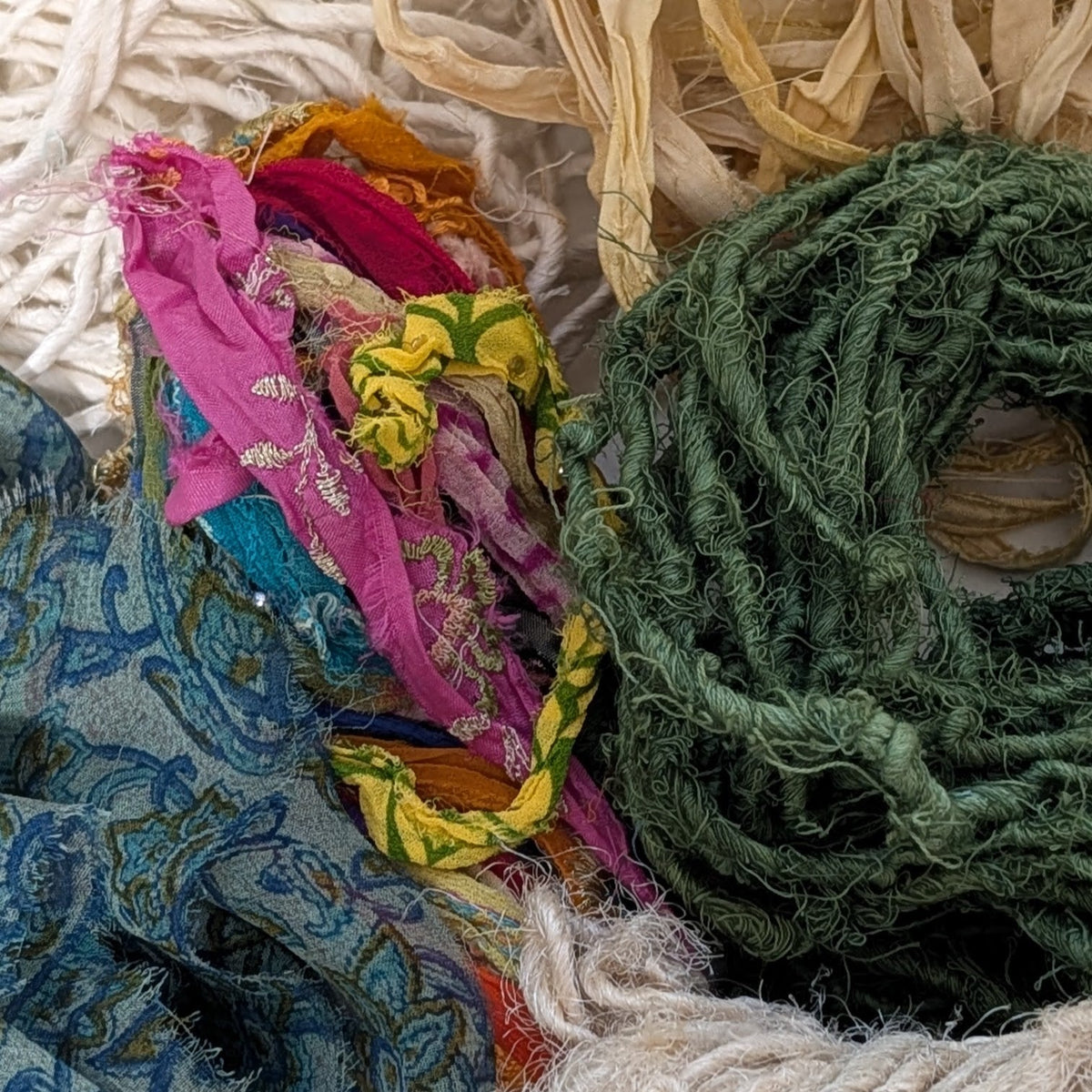 Recycled Ribbons And Yarns