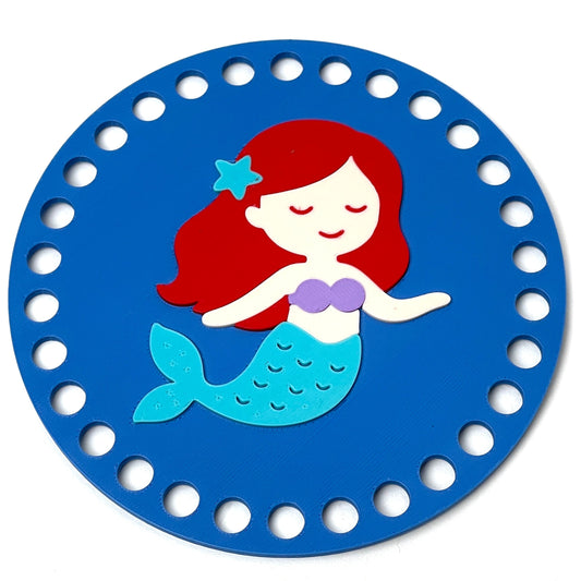Mermaid Base for Basket Coiling and Crochet 5-inch