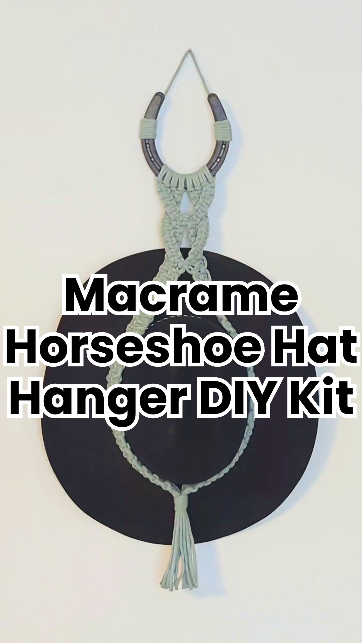 Macrame Horseshoe Hat Hanger DIY Kit