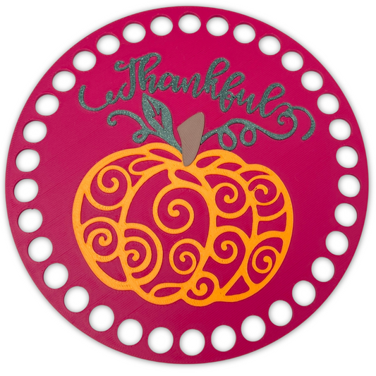 Thankful Base for Basket Coiling and Crochet 6-inch