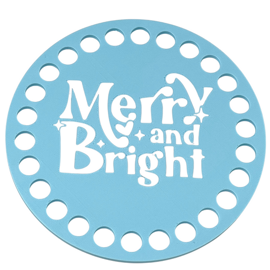 Merry and Bright Base for Crochet and Basket Coiling 5-inch
