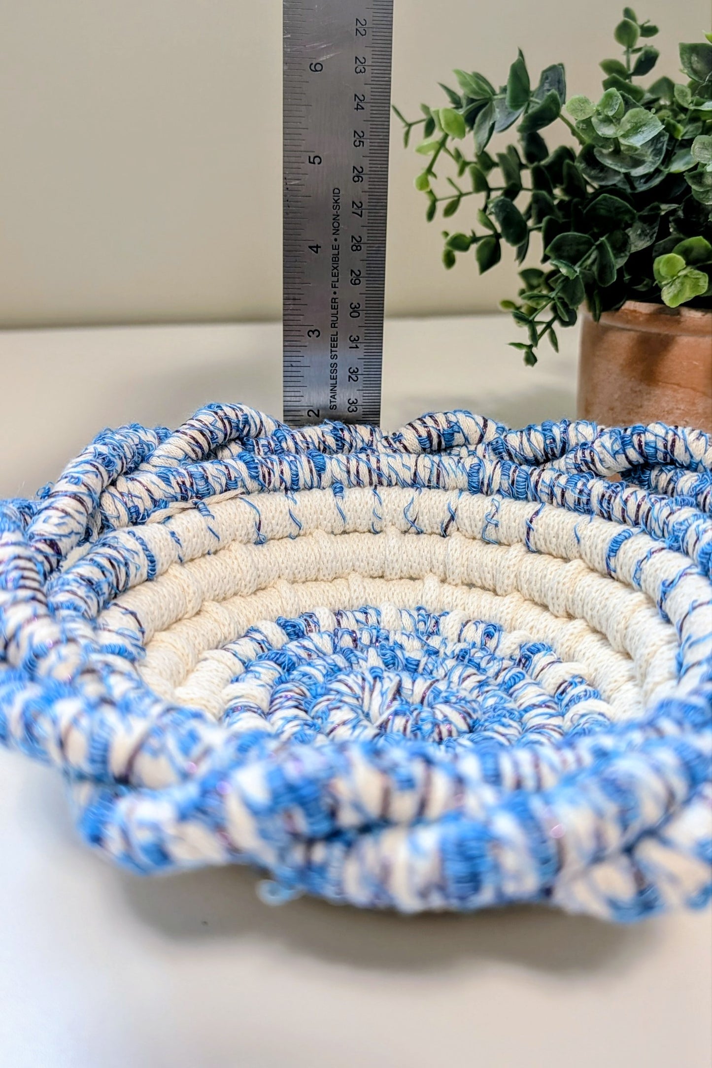 Blue And White Twist