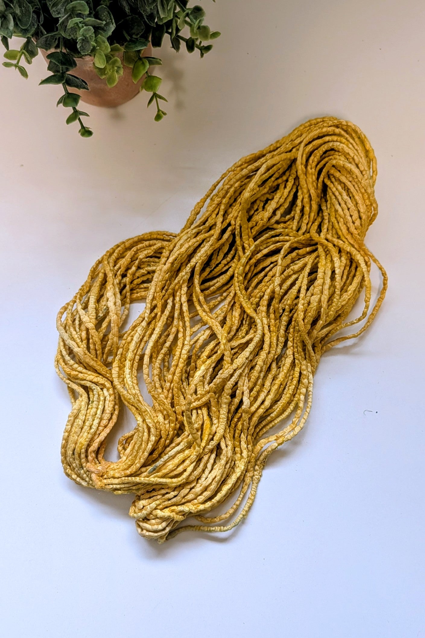 Stitched Sari Silk Ribbon Yarn | Recycled