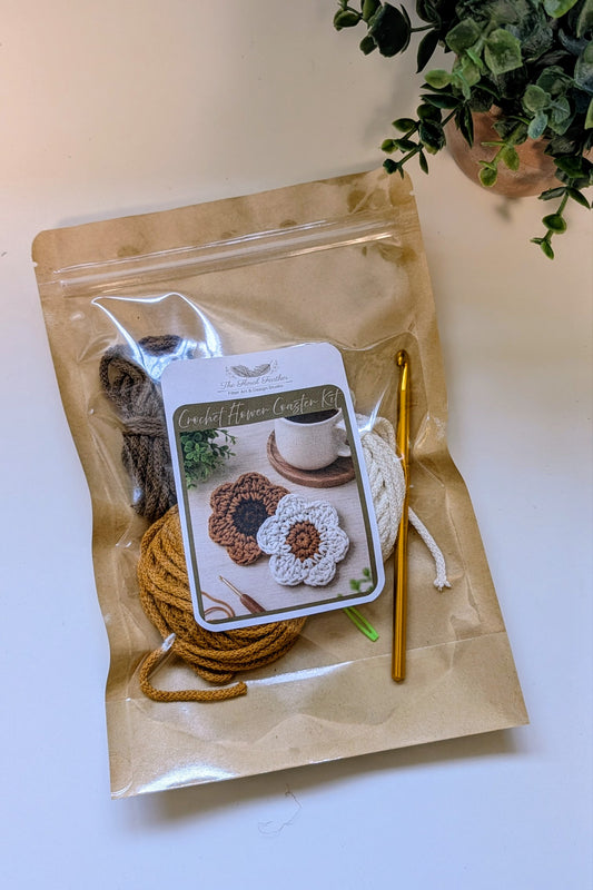 Crochet Flower Coaster Kit