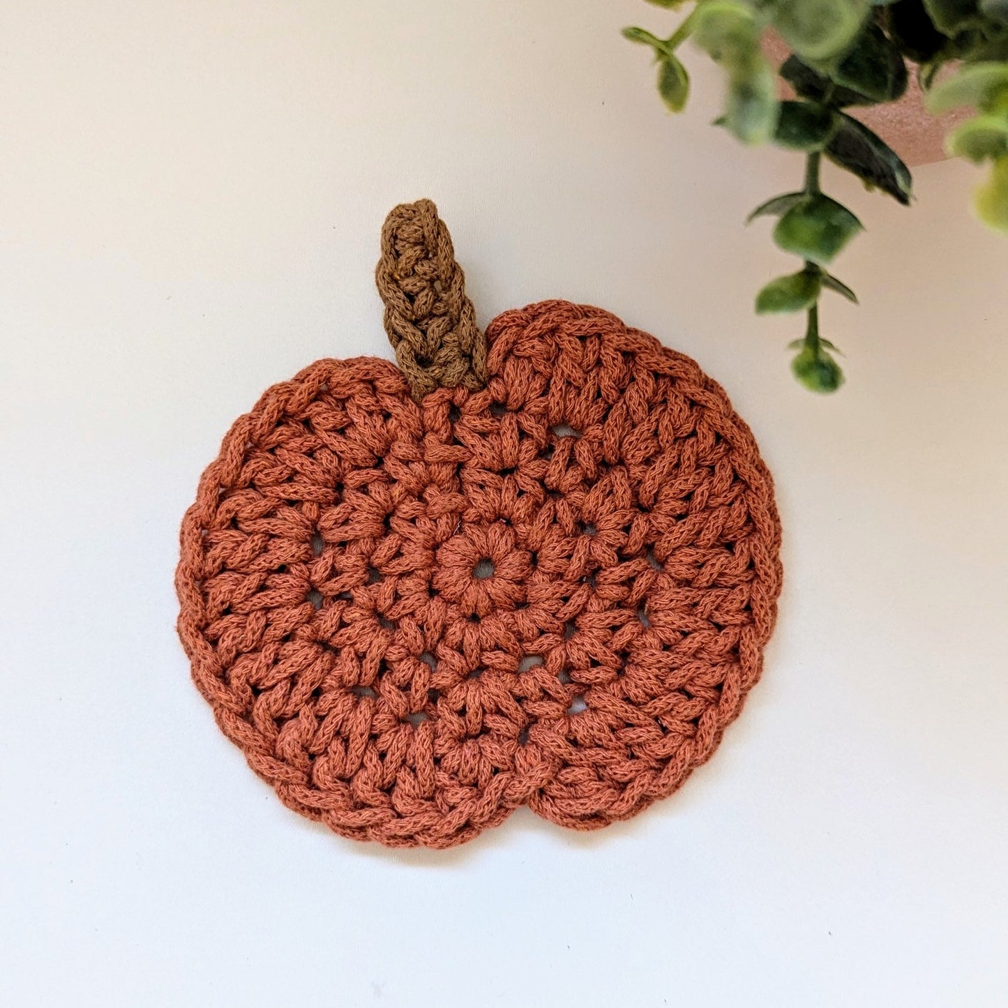 Crochet Pumpkin Coaster