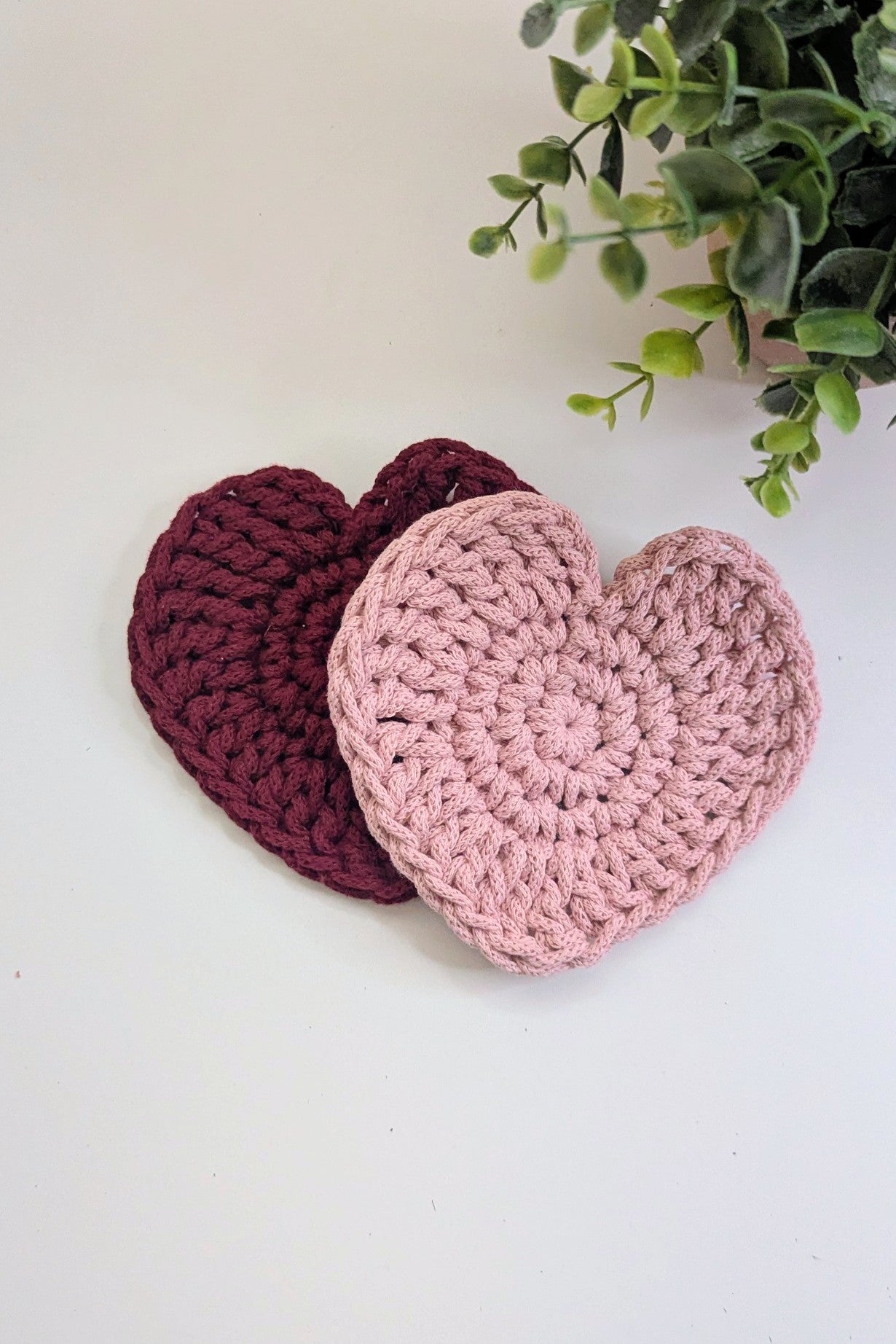 Crochet Heart Coaster DIY Kit