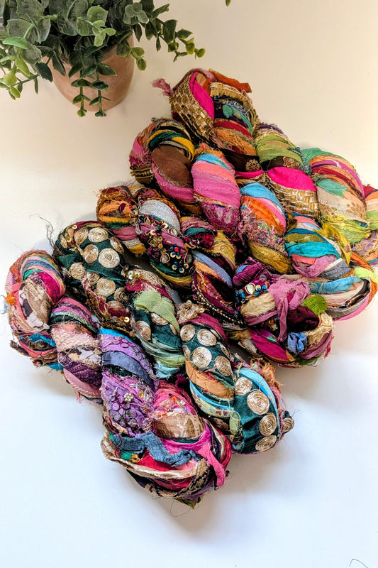 Embroidered Sari Ribbon | Recycled