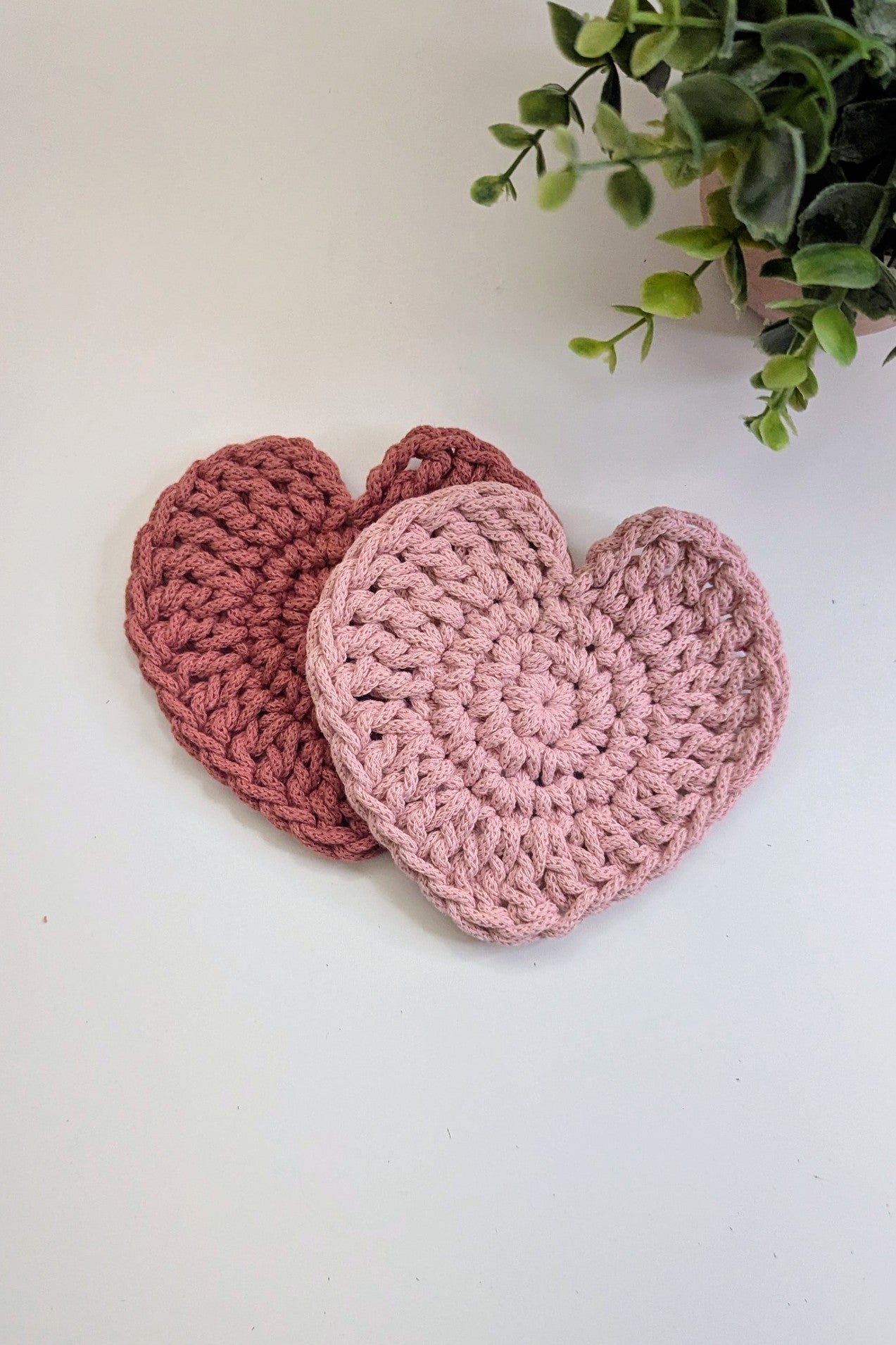 Crochet Heart Coaster DIY Kit