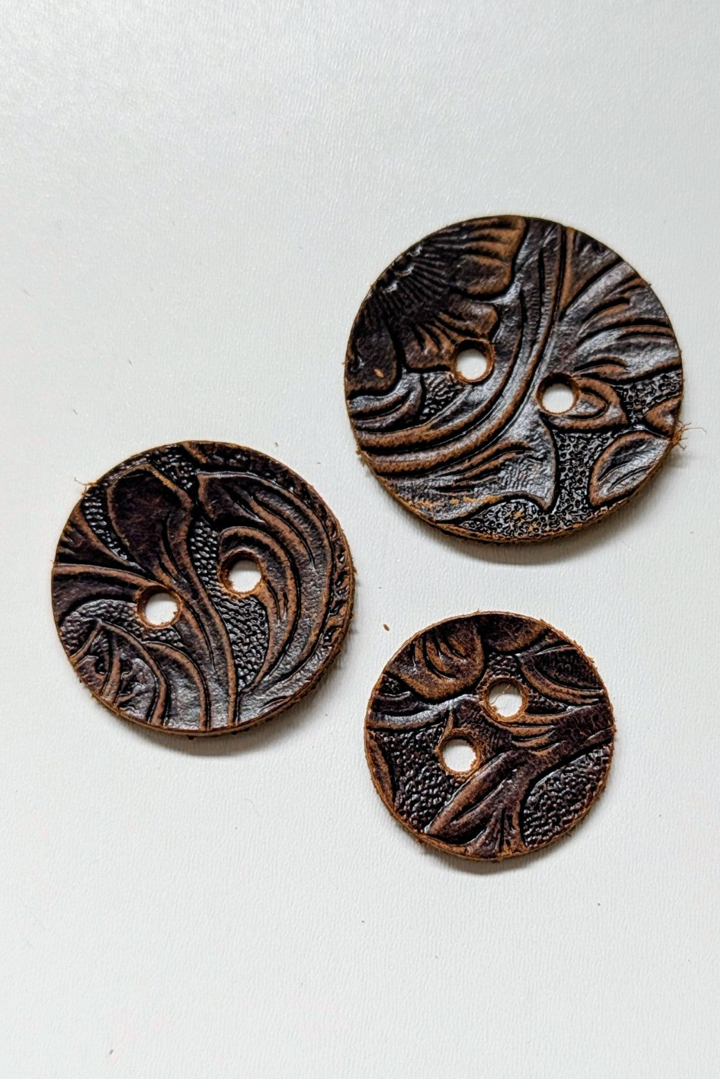 Genuine Leather Buttons