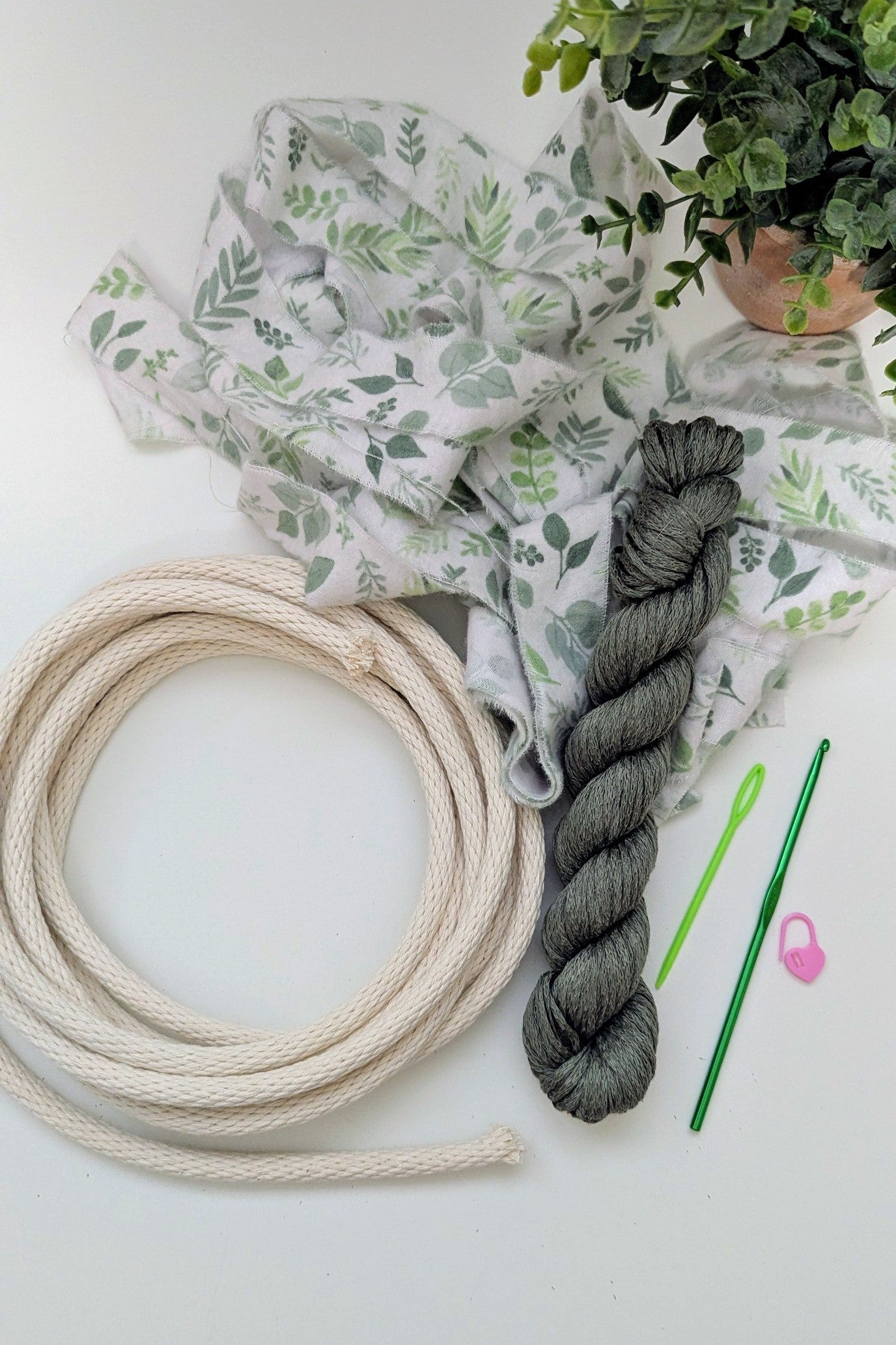 Coiled Crochet Basket DIY Kit