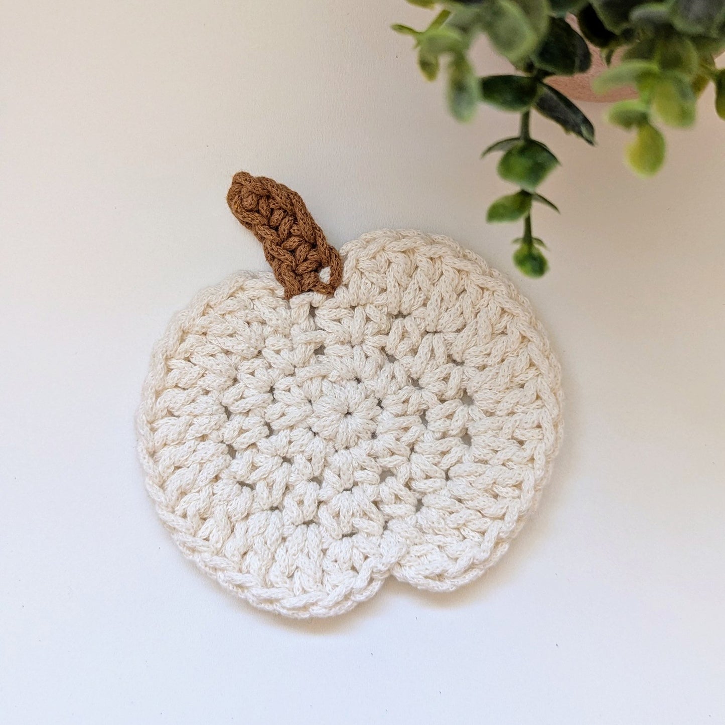 Crochet Pumpkin Coaster