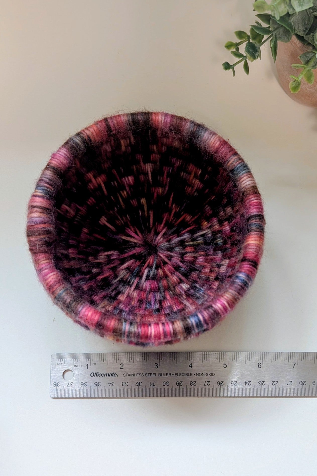 Multi Color Merino Wool Basket