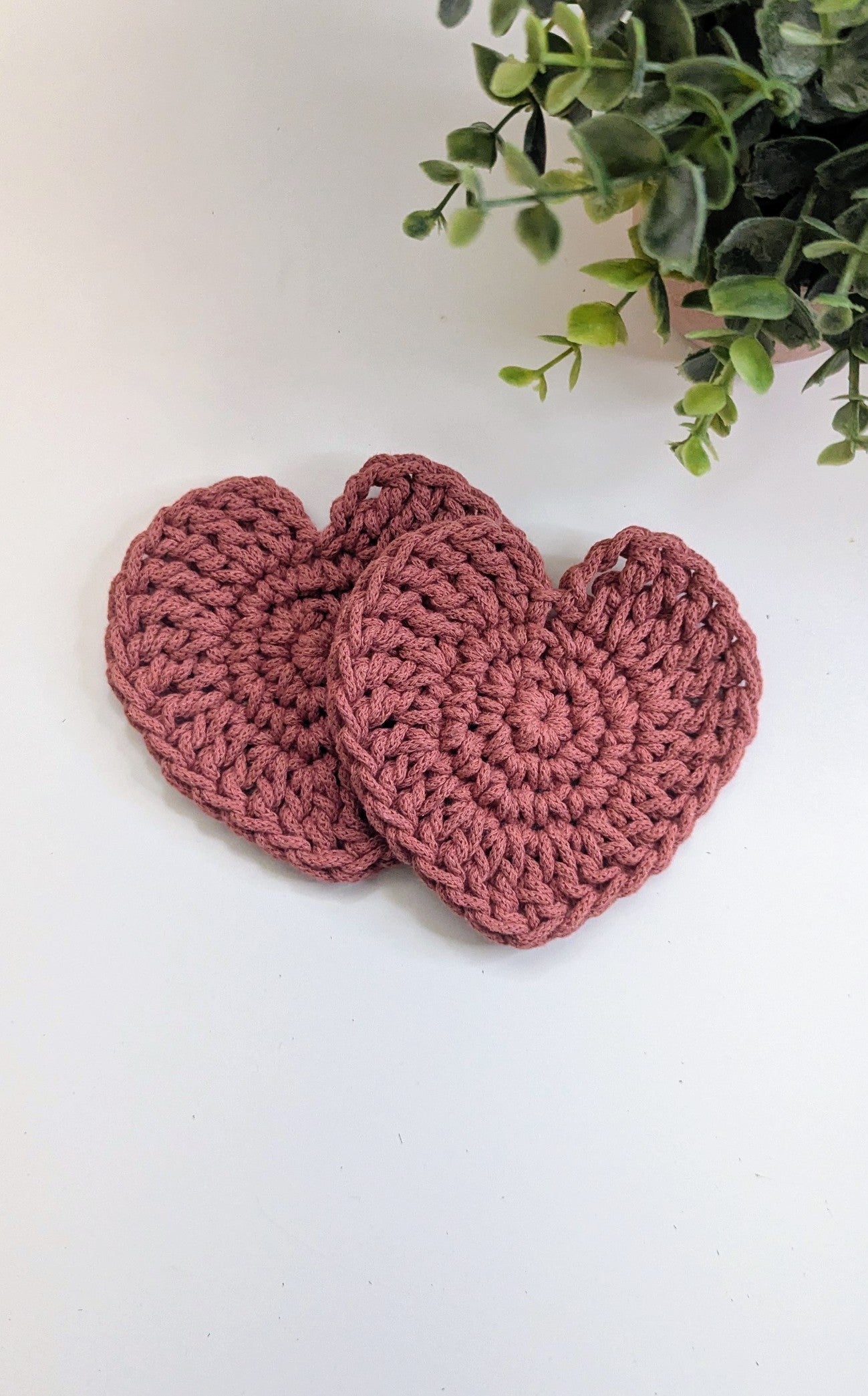 Crochet Heart Coaster DIY Kit
