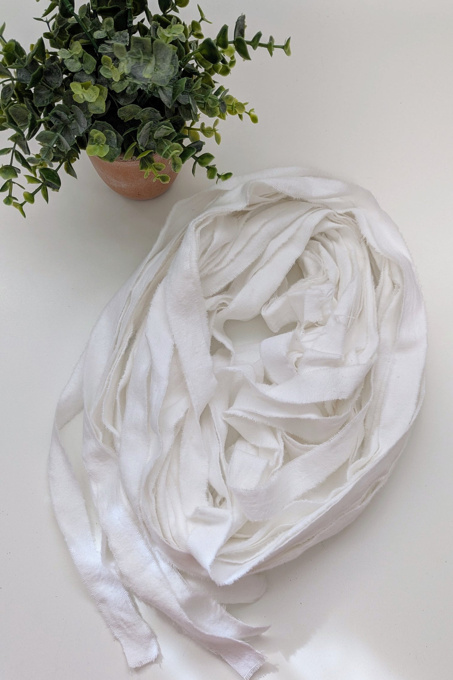 Hand-Torn Fabric Strip Bundle | 5 yards per strip | 30 total yards (90 ft)