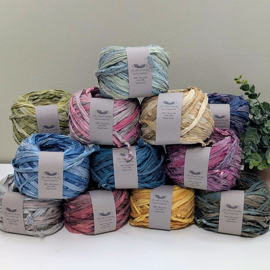 Sari Silk Ribbon | Hand Dyed | 100% Recycled