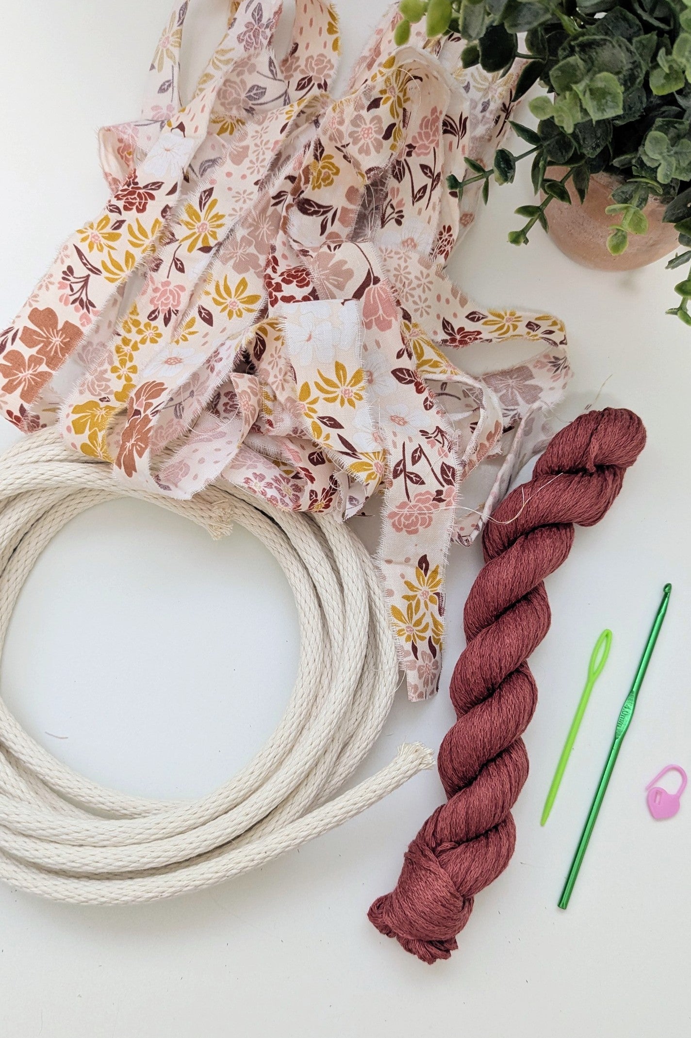 Coiled Crochet Basket DIY Kit