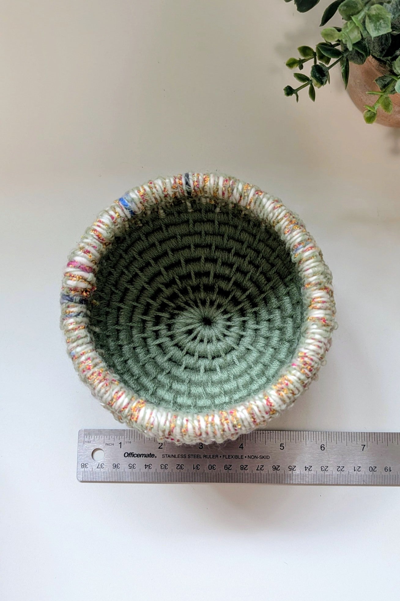 Green And Multi Colored Basket