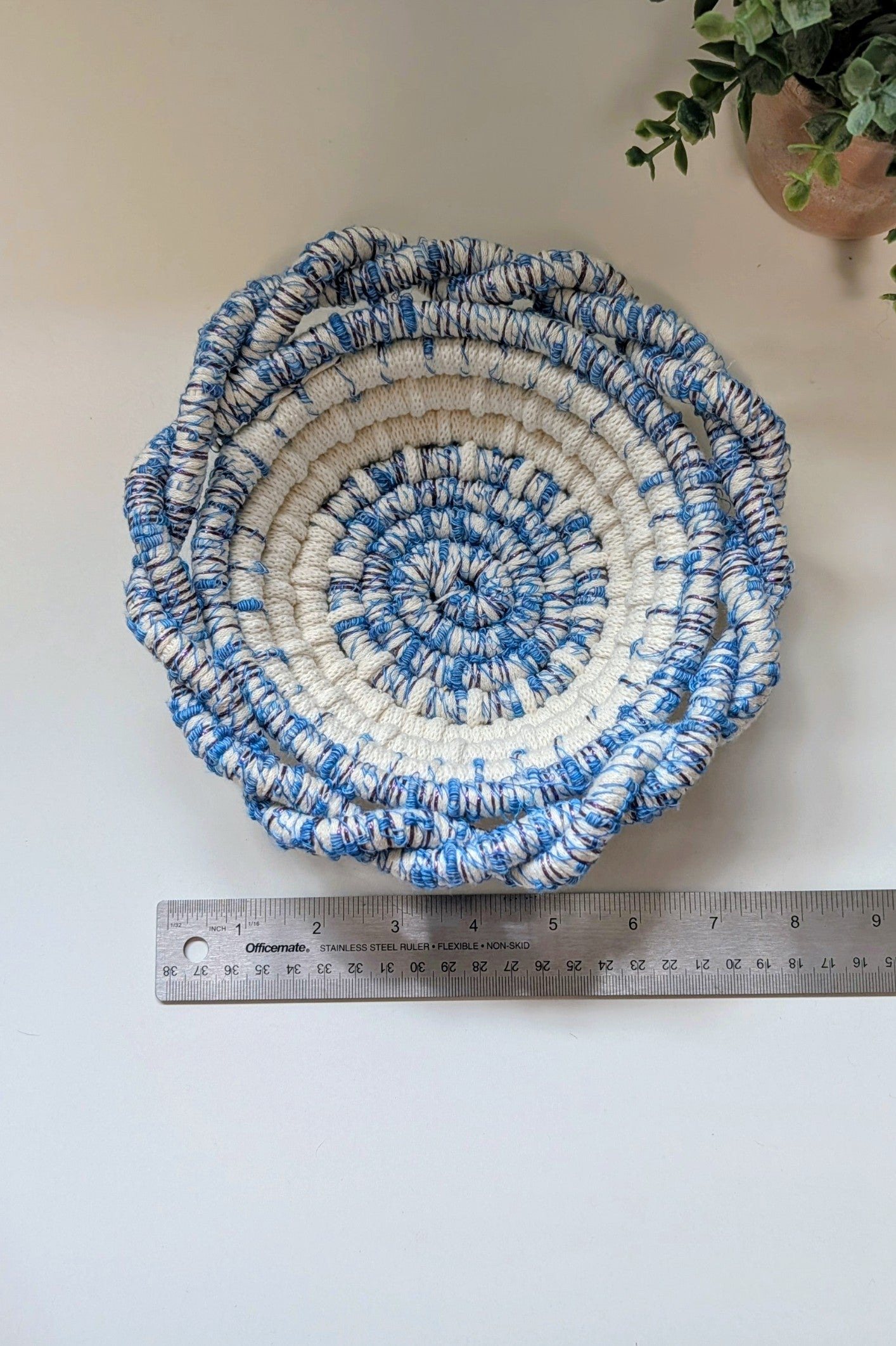 Blue And White Twist