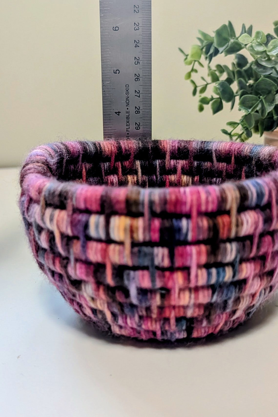 Multi Color Merino Wool Basket
