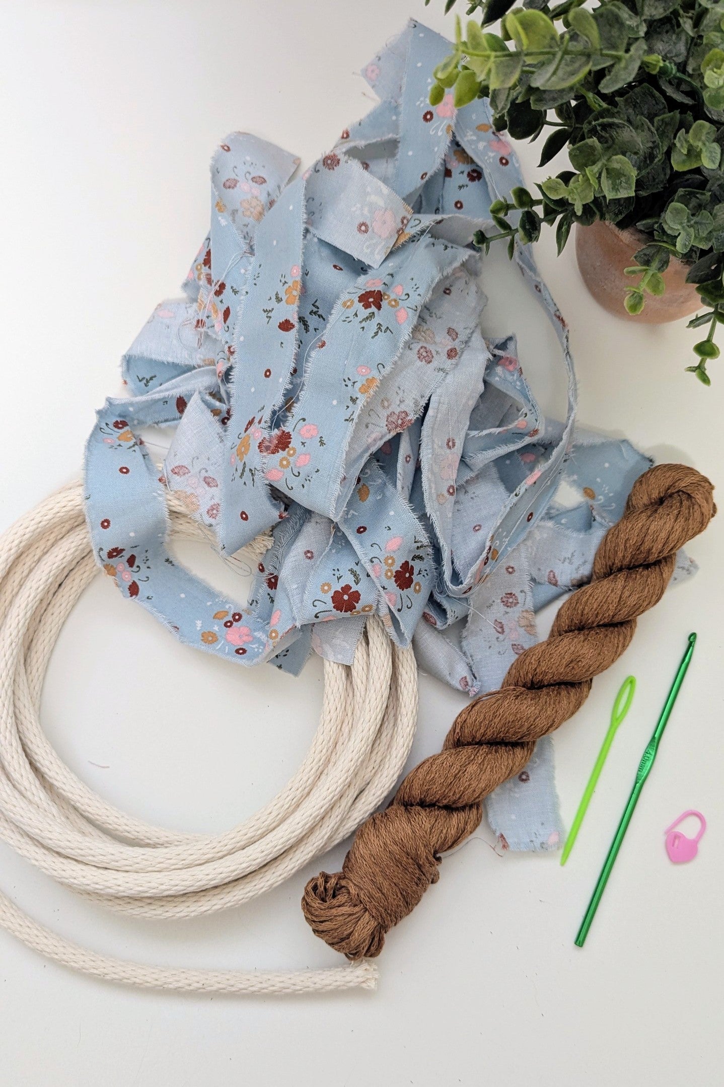 Coiled Crochet Basket DIY Kit