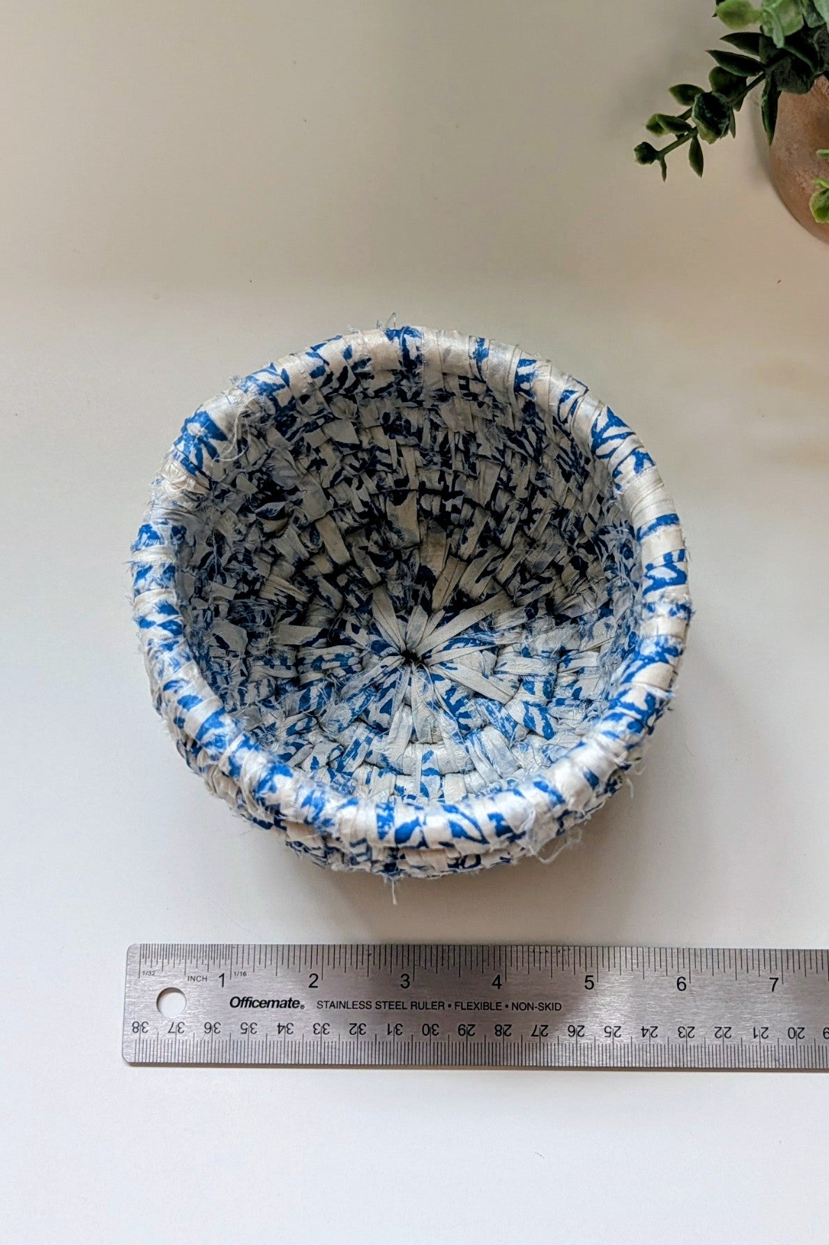 Small Basket | Blue and White