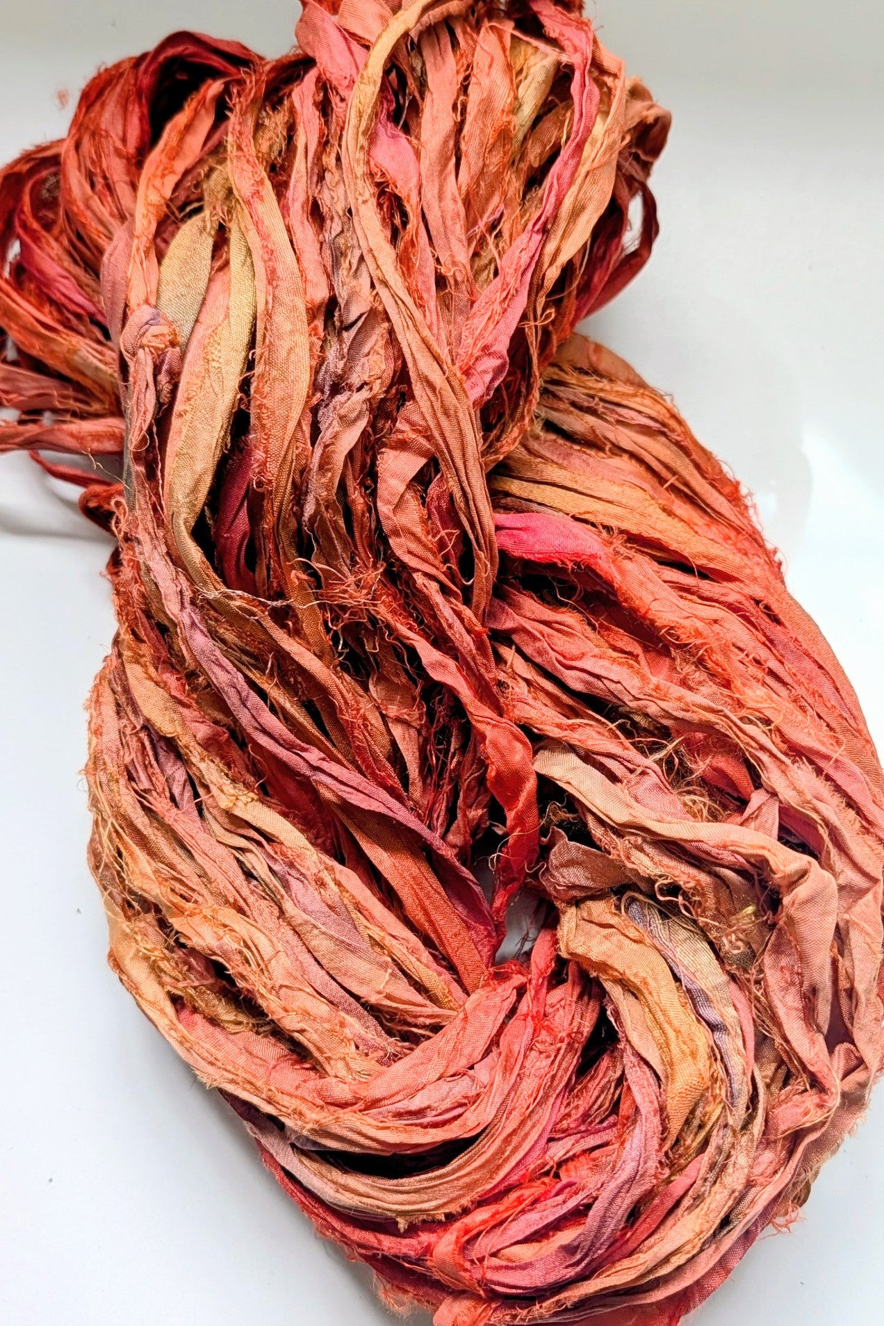 Sari Silk Ribbon | Hand Dyed | Recycled