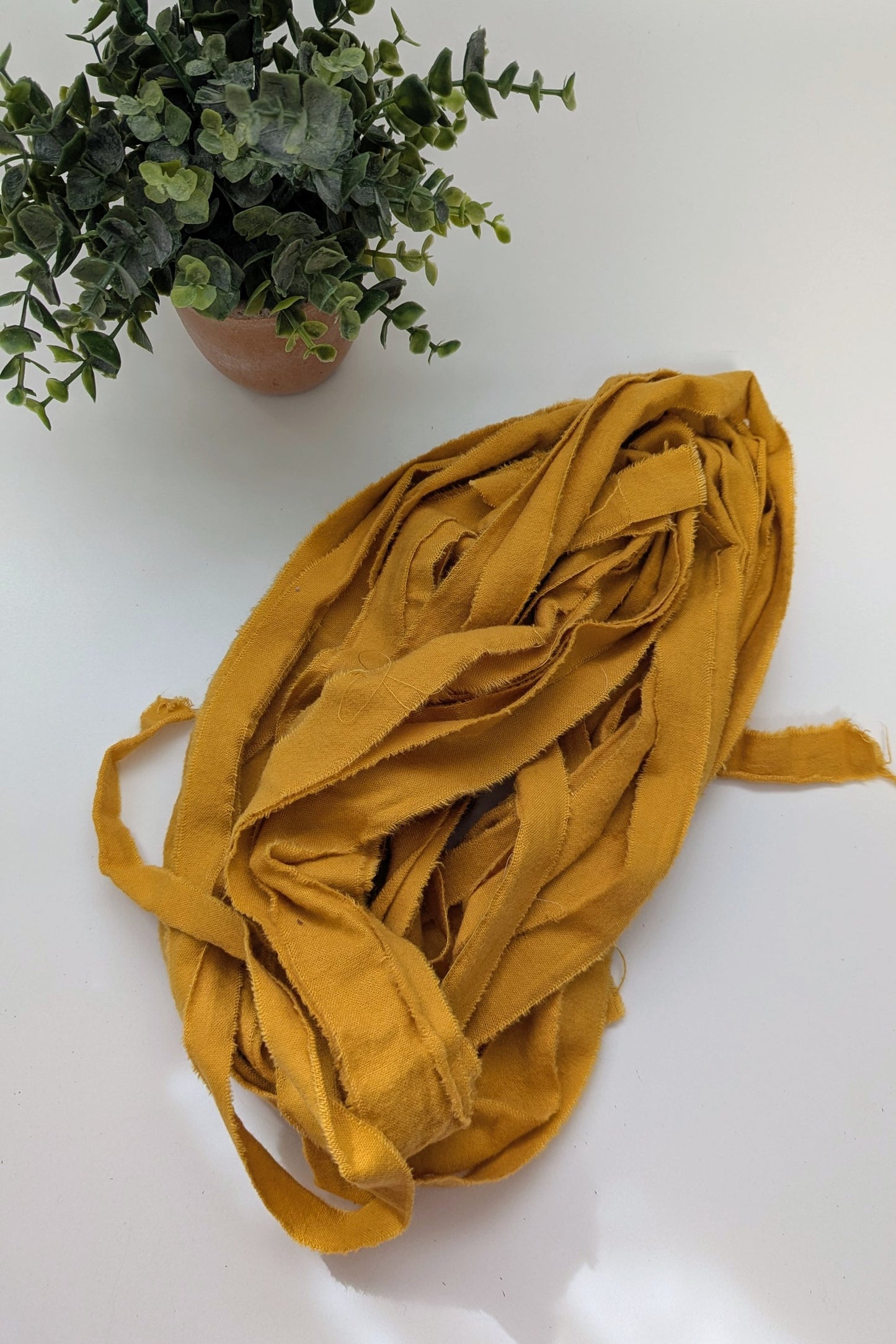 Hand-Torn Fabric Strip Bundle | 5 yards per strip | 30 total yards (90 ft)