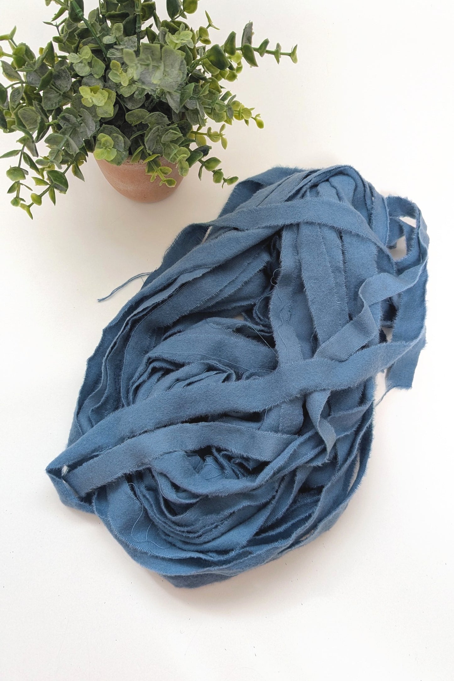Hand-Torn Fabric Strip Bundle | 5 yards per strip | 30 total yards (90 ft)