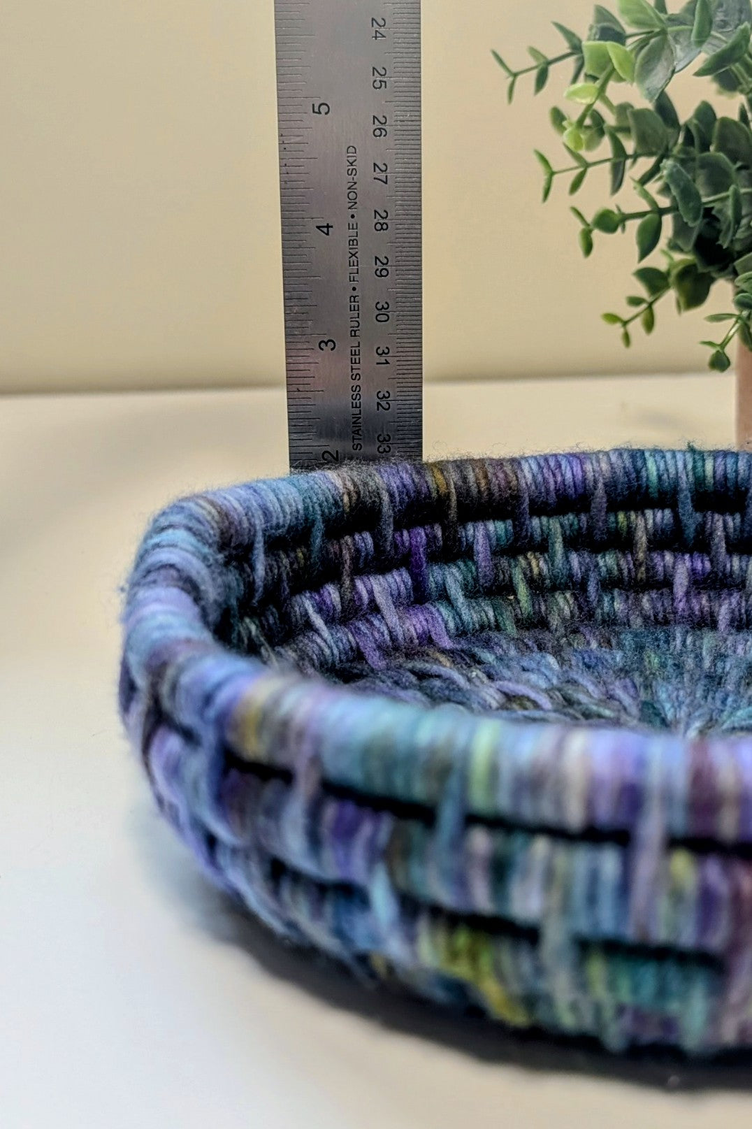 Blue Hues Merino Wool Basket