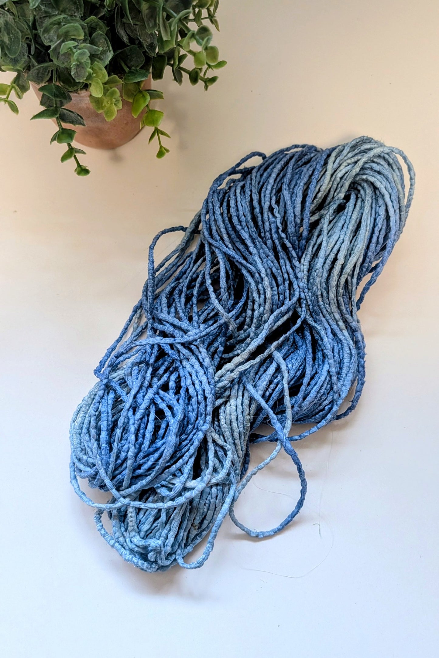 Stitched Sari Silk Ribbon Yarn | Recycled