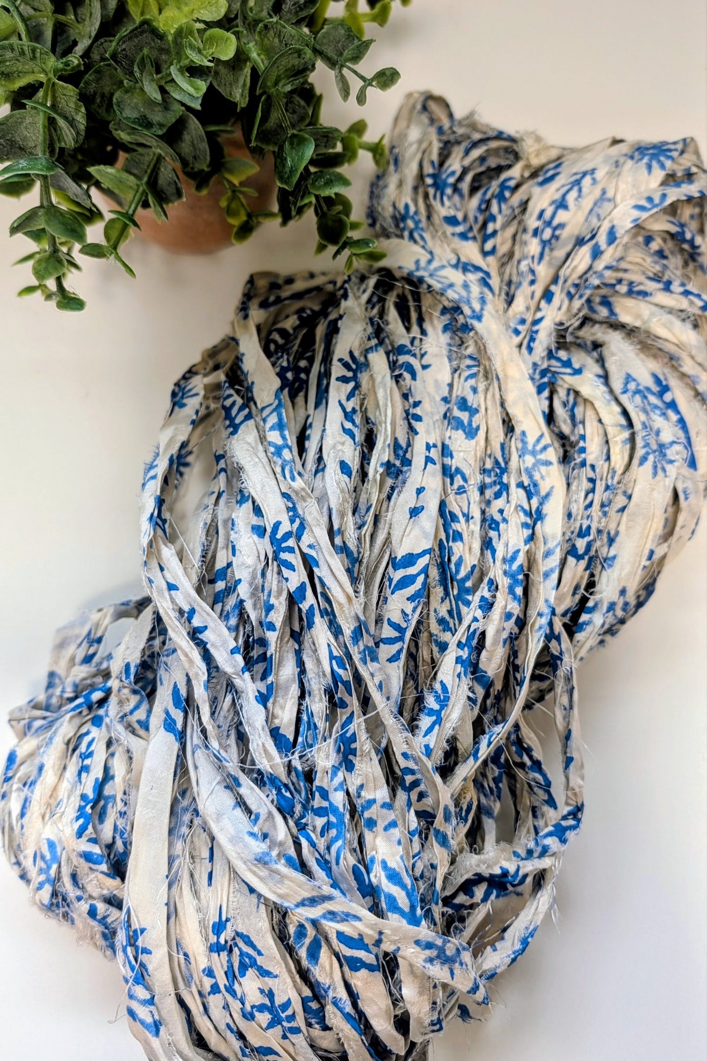 Printed Sari Silk Ribbon