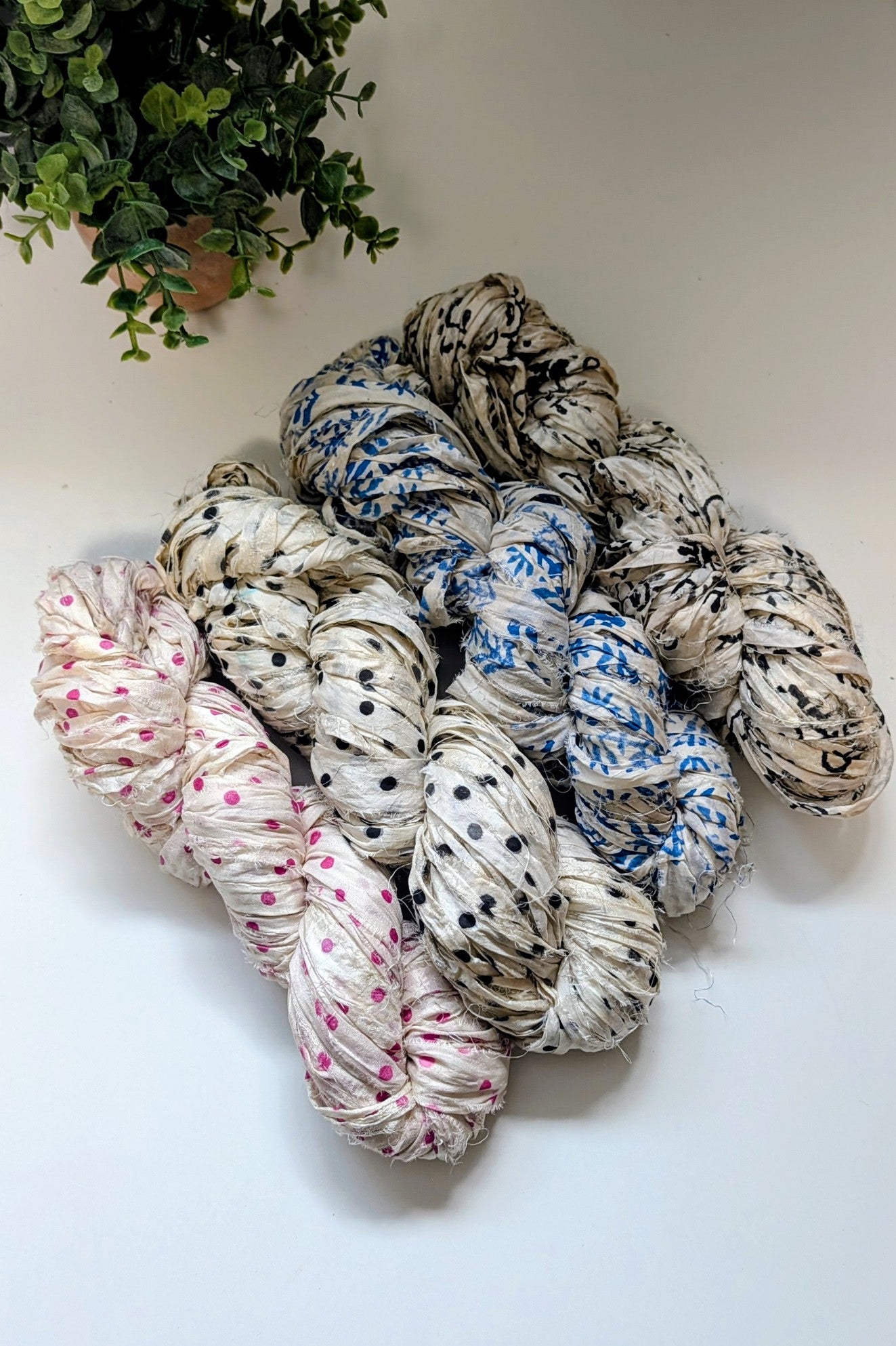 Printed Sari Silk Ribbon