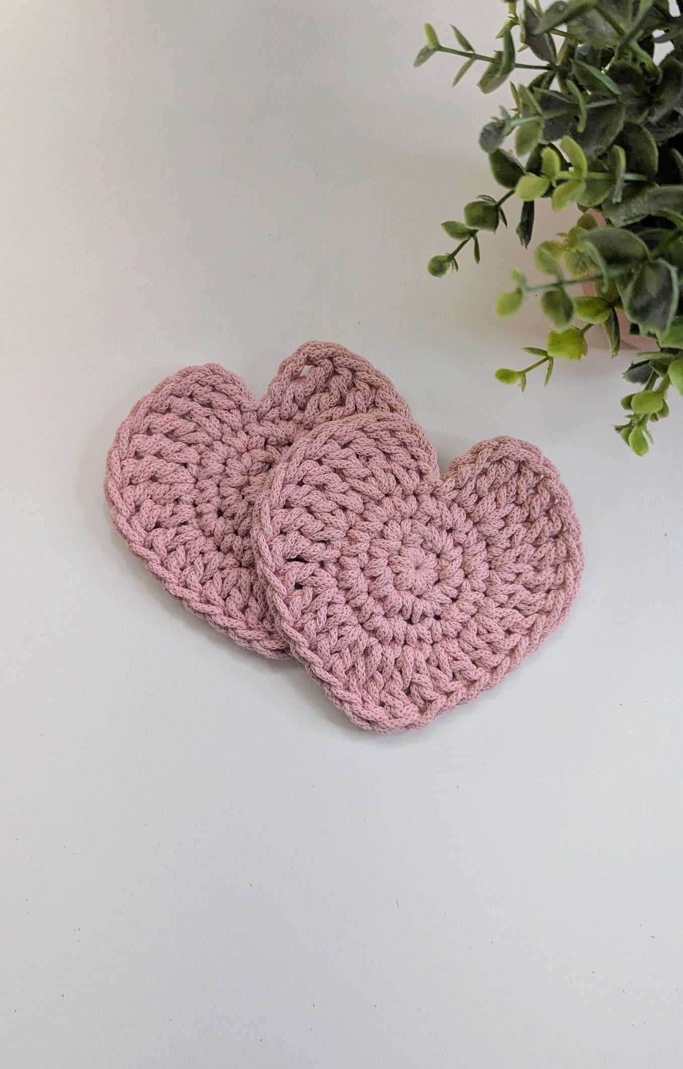 Crochet Heart Coaster DIY Kit