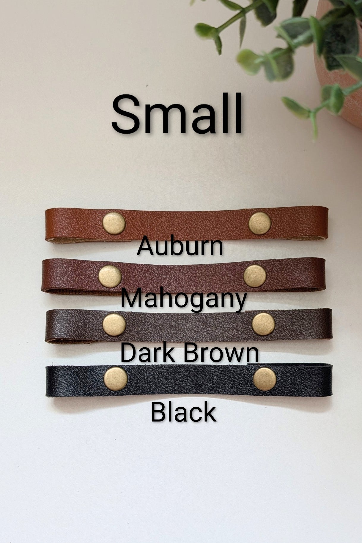 Faux Leather Basket Handles | Snap-On
