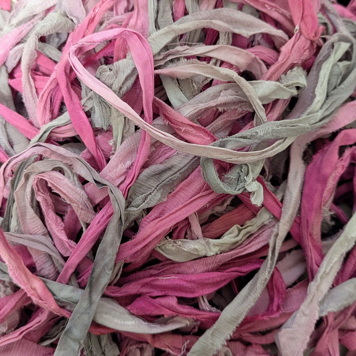 Chiffon Silk Ribbon | Hand Dyed | 100% Recycled