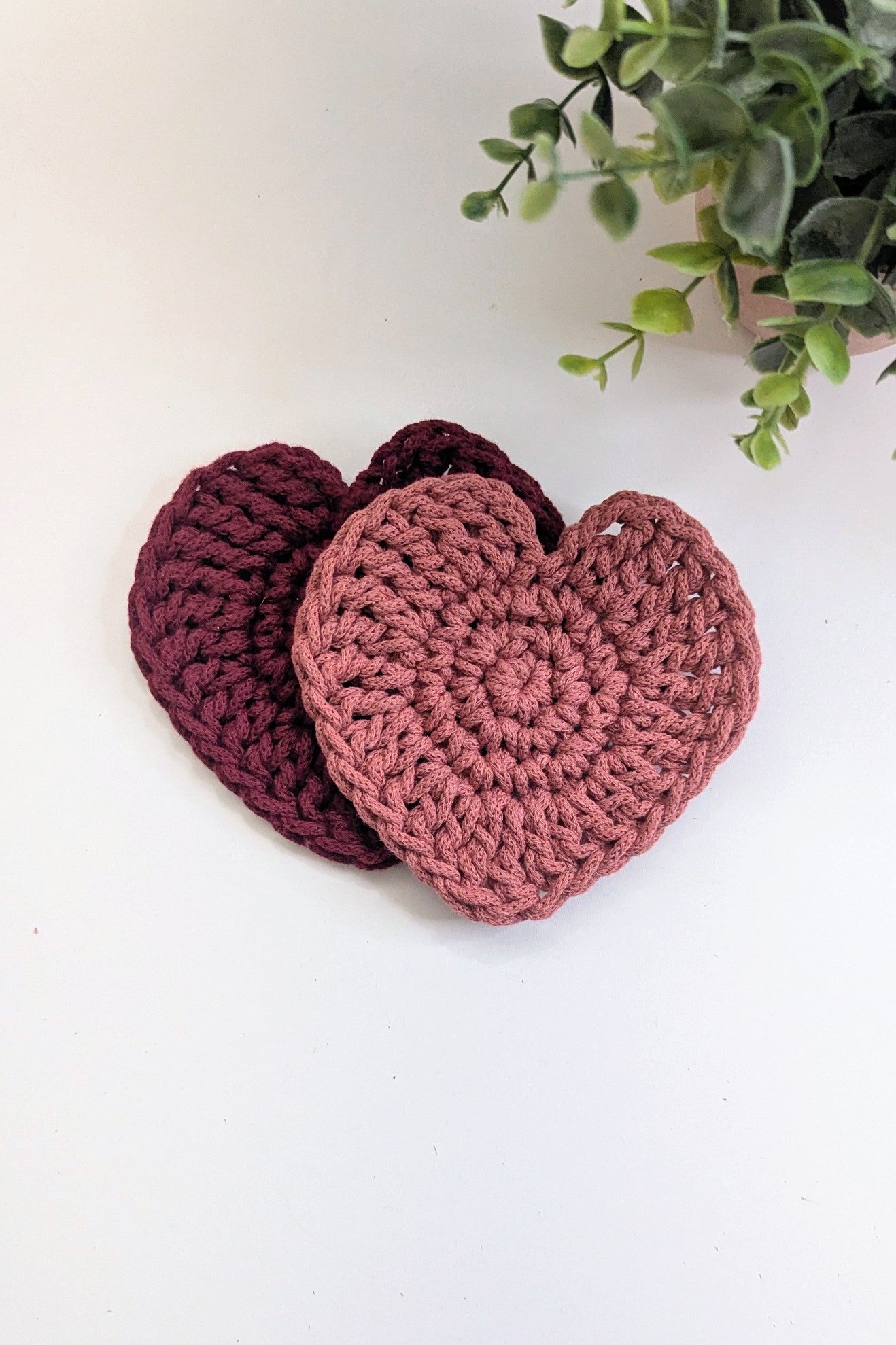 Crochet Heart Coaster DIY Kit