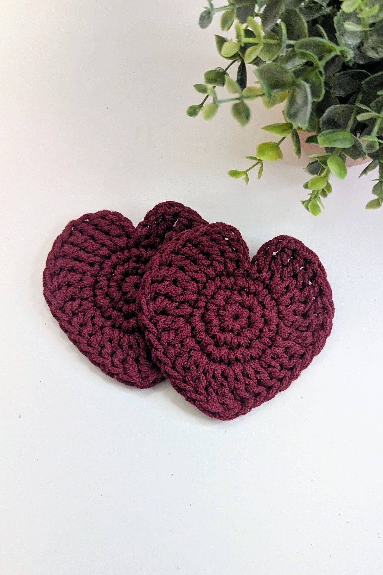 Crochet Heart Coaster DIY Kit
