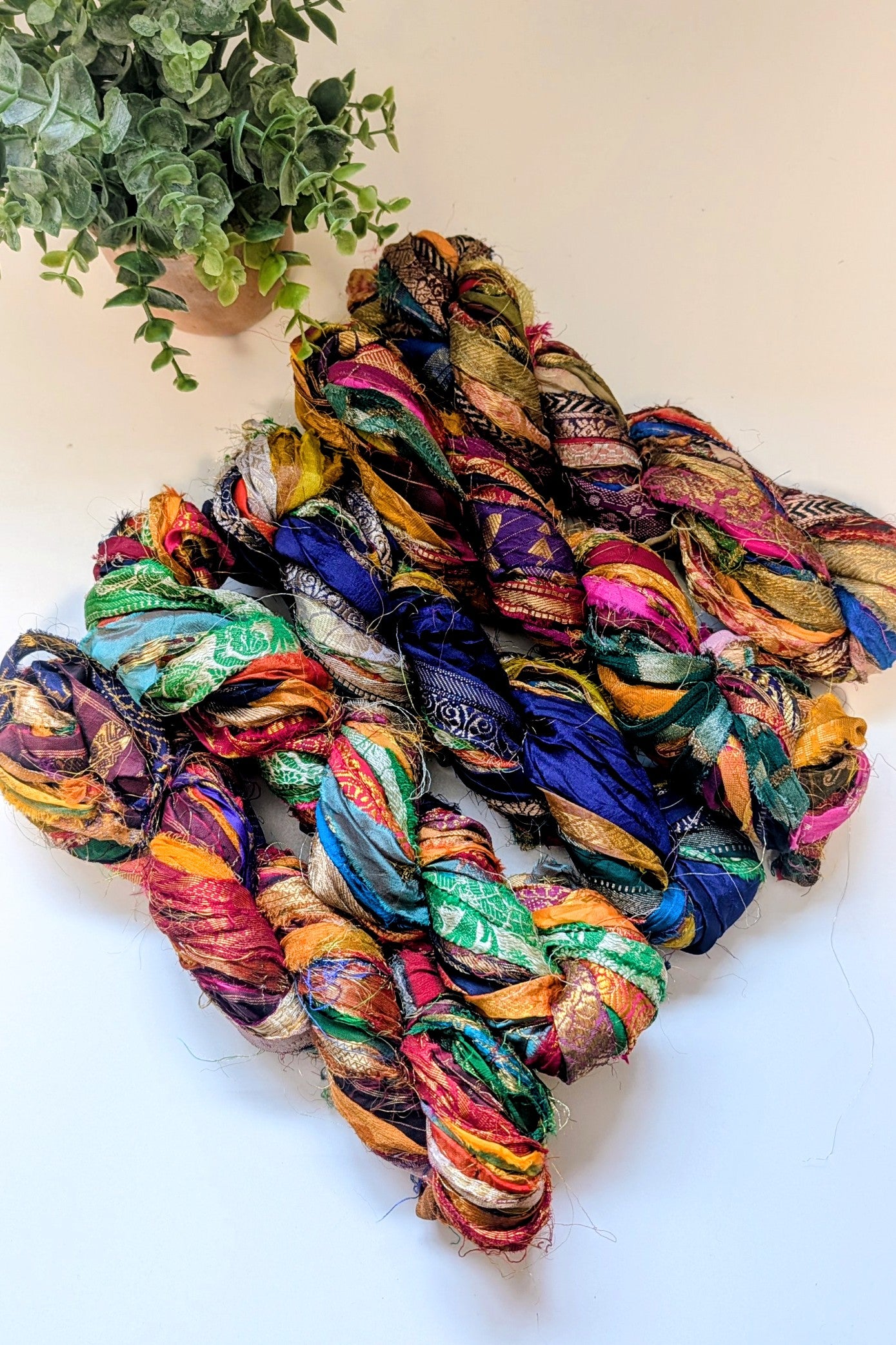 Recycled Brocade Sari Silk Ribbon