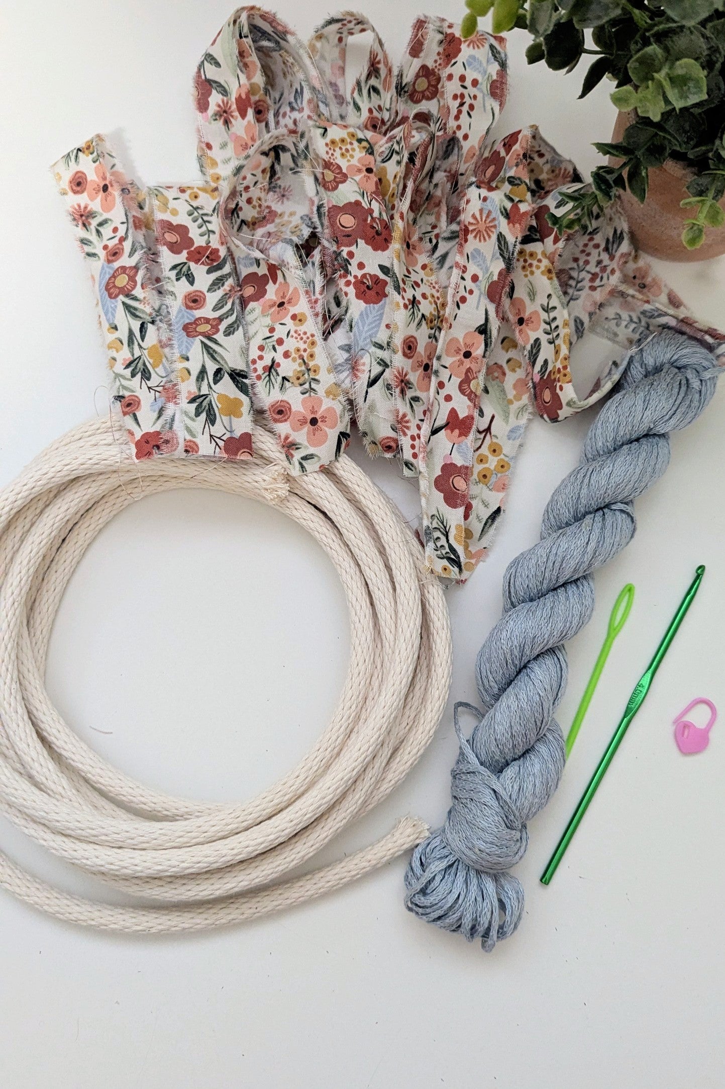 Coiled Crochet Basket DIY Kit