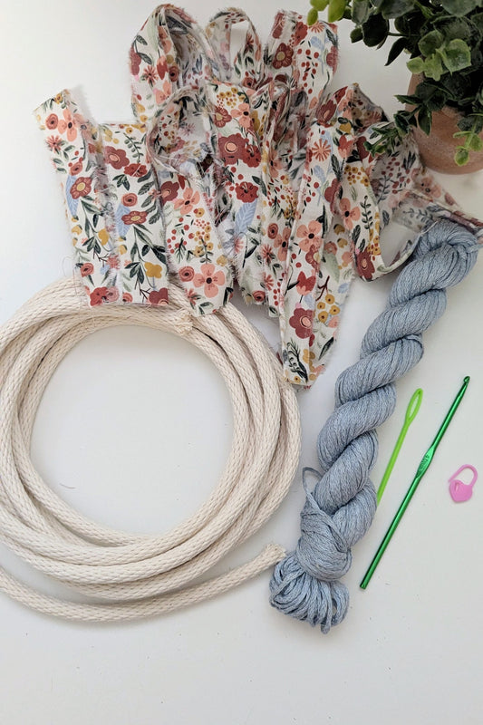 Coiled Crochet Basket DIY Kit